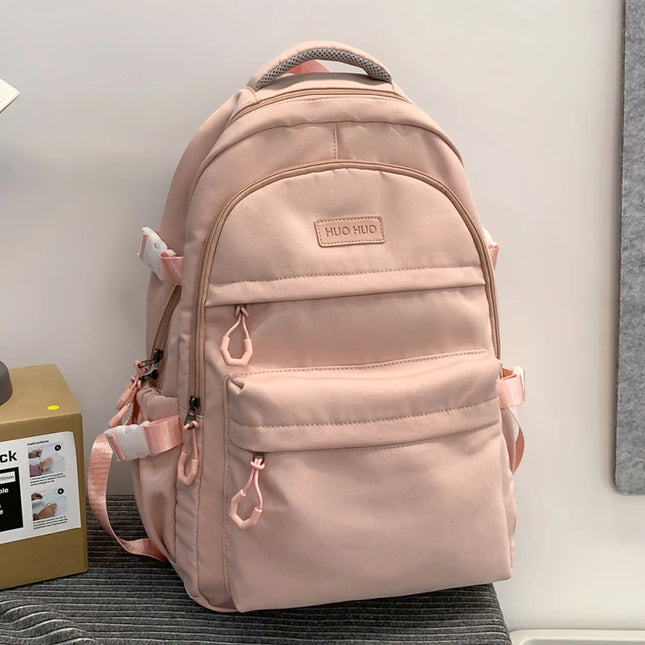 Uni Rucksack mit vielen Fächern Pink