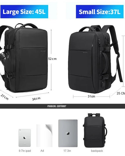 Laptop Rucksack erweiterbar 17,3 Zoll