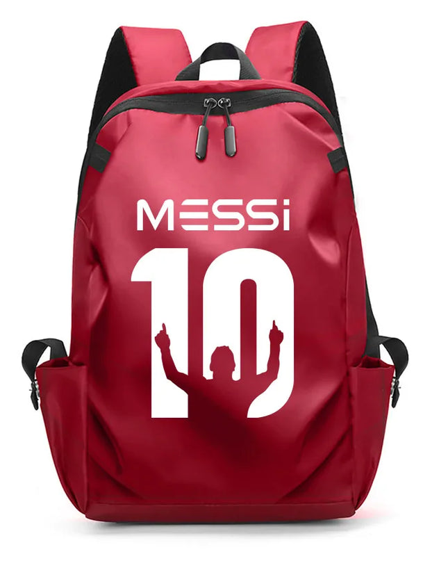 Schulrucksack Unisex mit USB-Anschluss Rot