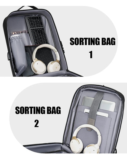 Geräumiger Business Rucksack Schwarz