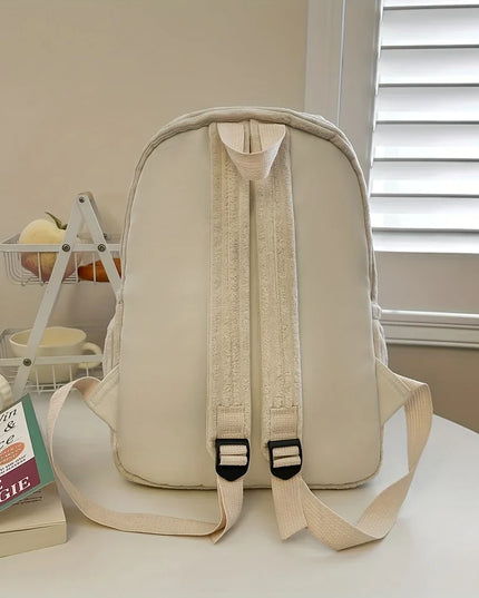 Uni Rucksack Klein Cord Weiß