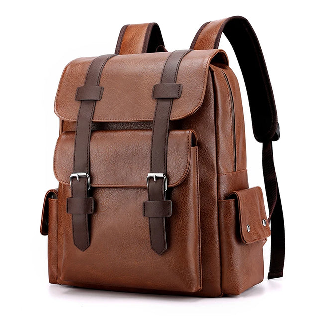 Herren Laptop Rucksack 20-35L Braun