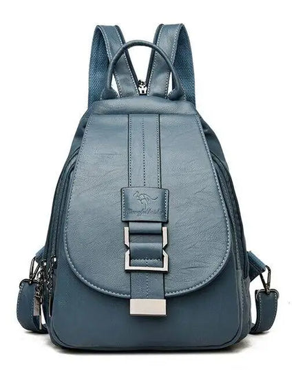 Damen Rucksack aus Leder für Uni & Schule