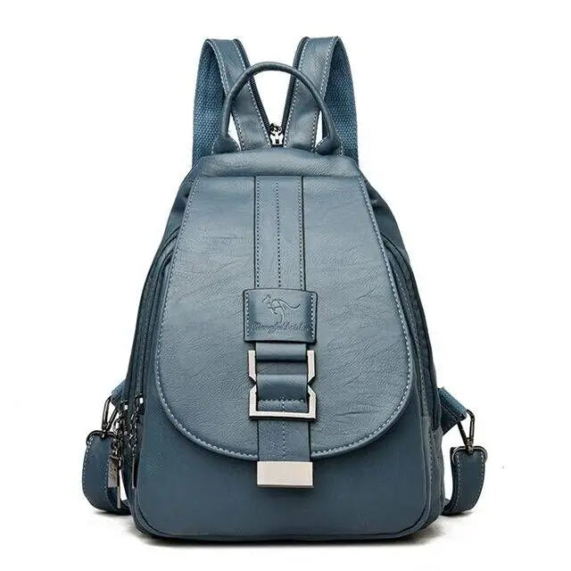 Damen Rucksack aus Leder für Uni & Schule