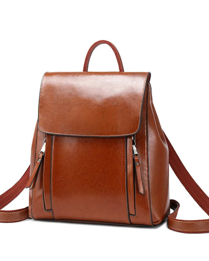 Damen Leder Rucksack für Laptop