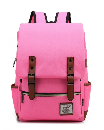 Schulrucksack Canvas 16 Zoll Laptopfach