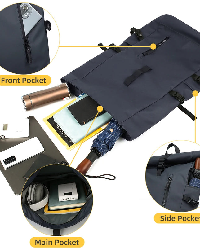 Uni Rucksack 15,6 Zoll Laptopfach Grün