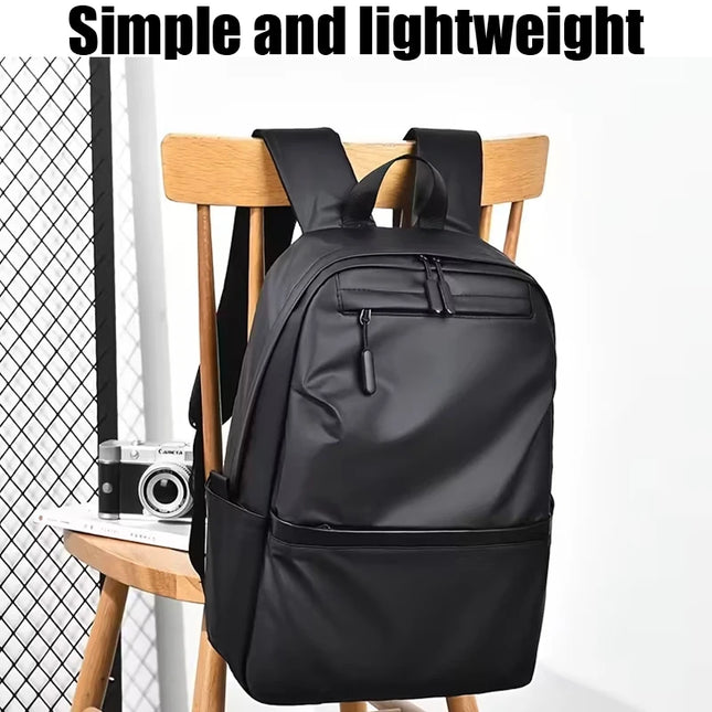 Leichter Laptop Rucksack Grau wasserabweisend