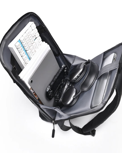 Herren Laptop Rucksack 15,6 Zoll Grau