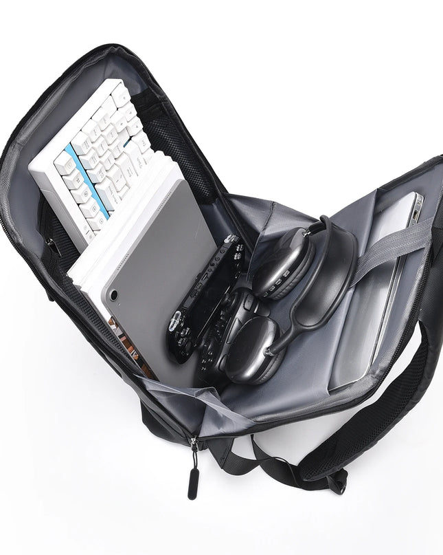 Herren Laptop Rucksack 15,6 Zoll Grau