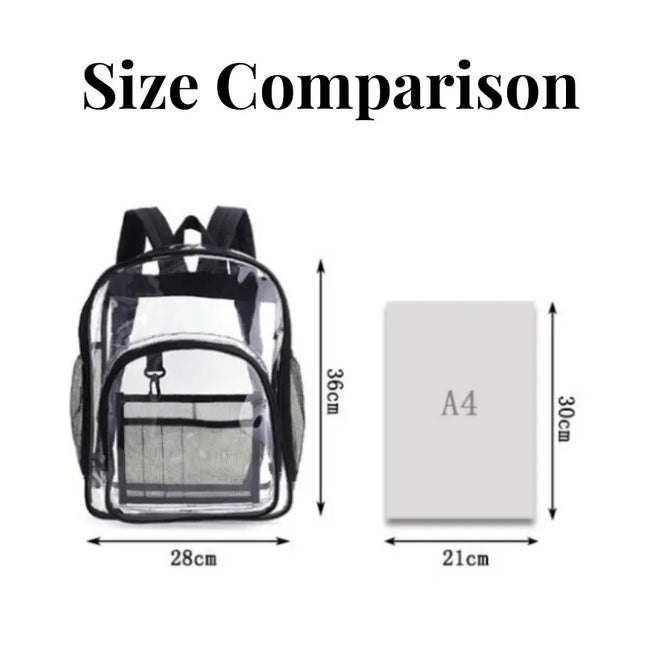 Transparenter Schulrucksack Wasserdicht
