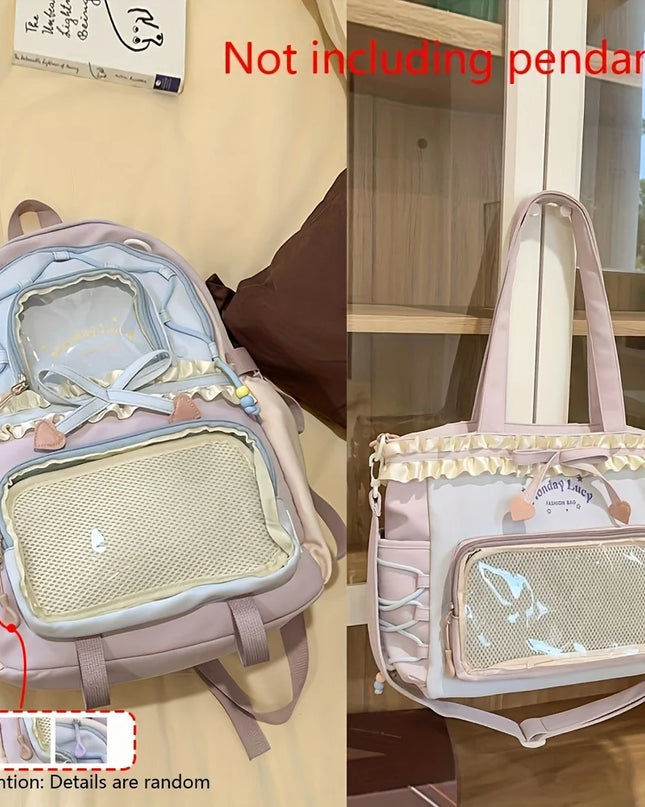 Leichter Schulrucksack Set mit Schleife