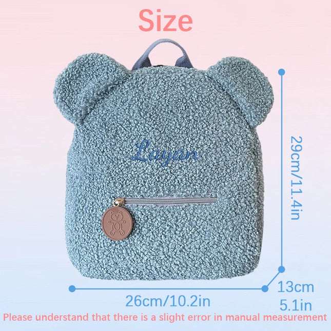 Schulrucksack Teddybär Motiv Braun