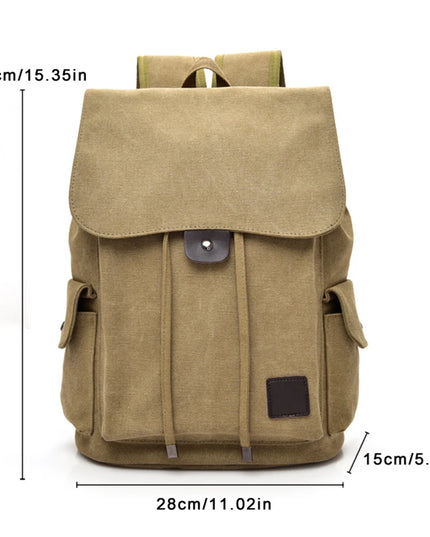 Schulrucksack Canvas 20-35L Army Green