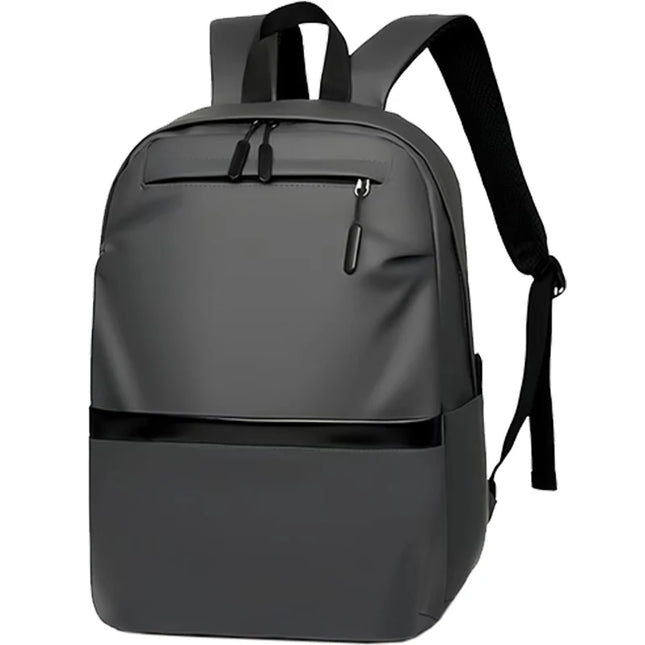 Leichter Laptop Rucksack Grau wasserabweisend