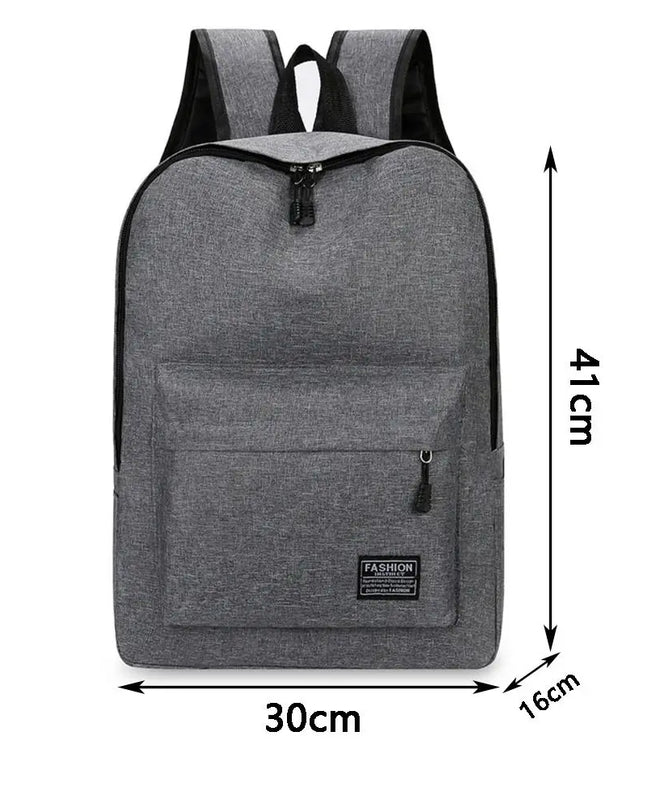 Uni Rucksack für Schule & Alltag Grau