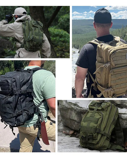 Vielseitiger Rucksack 36-55L Grün