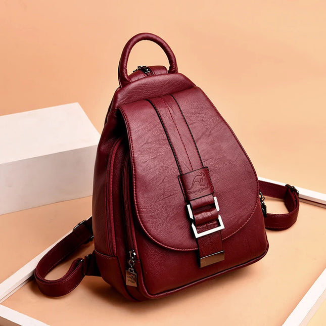Damen Rucksack aus Leder für Alltag & Uni