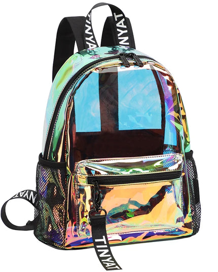 Schulrucksack PVC Klar 13L Laser