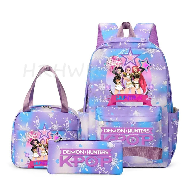 Schulrucksack Set KPop Demon Hunters Gruen