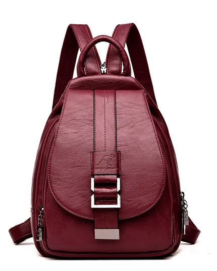 Damen Rucksack aus Leder für Alltag & Uni