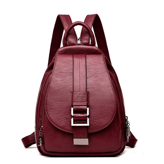 Damen Rucksack aus Leder für Alltag & Uni