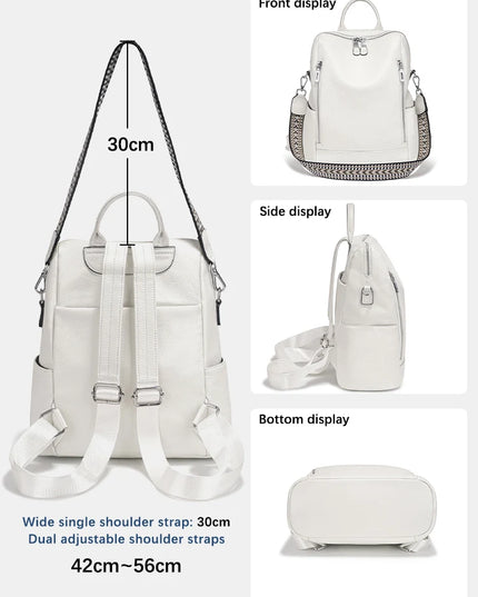 Business Rucksack Damen Braun Leder