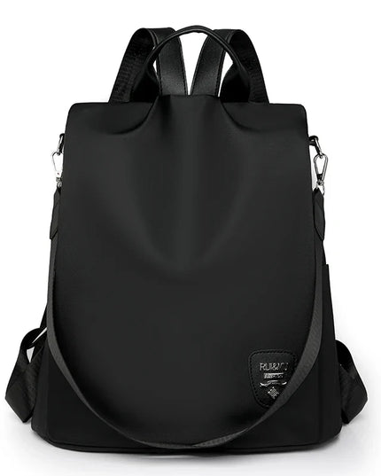 Damen Anti-Diebstahl Rucksack Schwarz