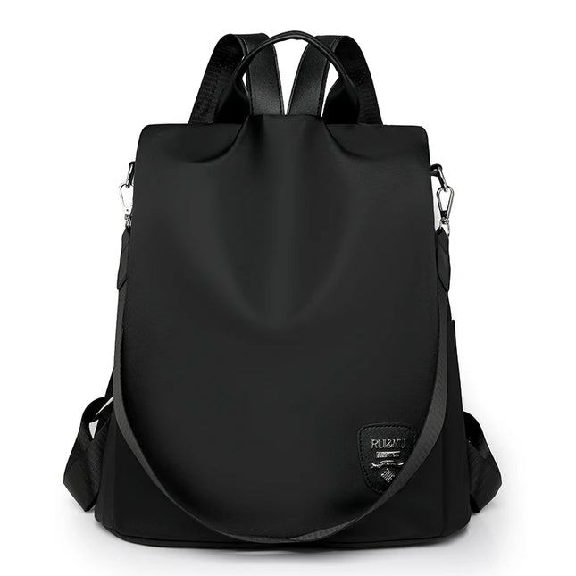 Anti-Diebstahl Rucksack Damen Schwarz