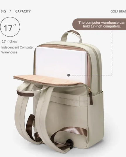 Business Laptop Rucksack Damen – Apricot