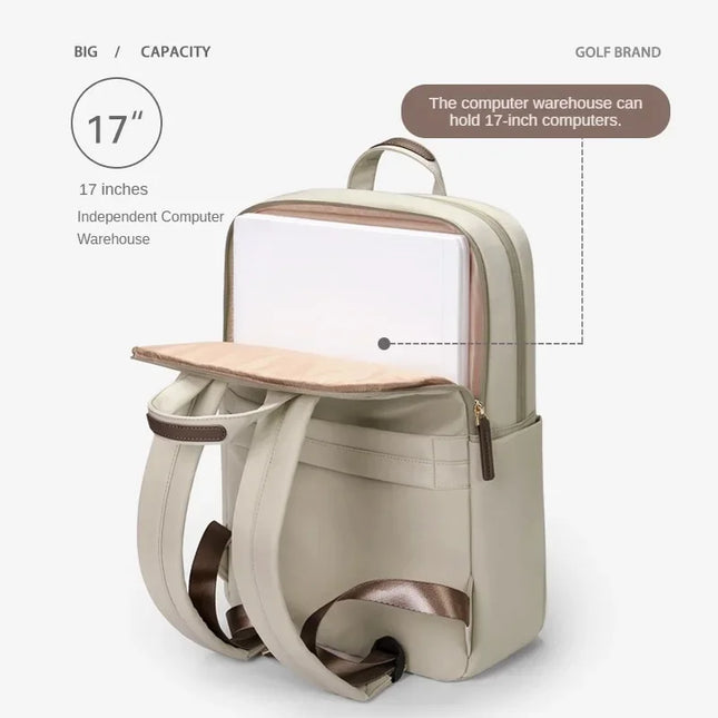 Laptop Rucksack Damen 13-17 Zoll Grau
