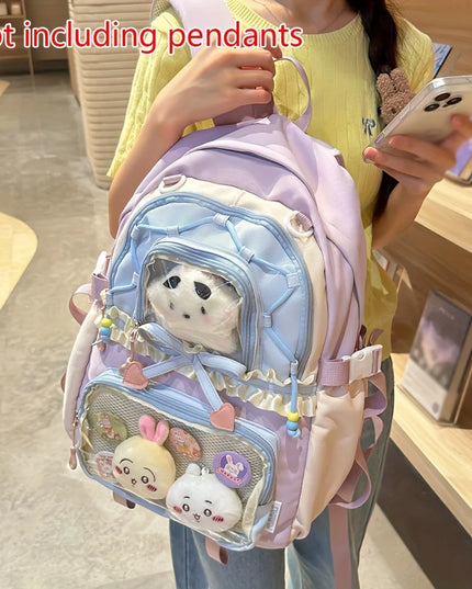 Leichter Schulrucksack Set mit Schleife