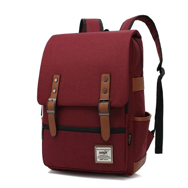 Laptop Rucksack Vintage Canvas 16 Zoll