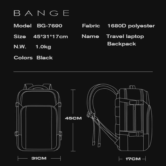 Laptop Rucksack 15,6 Zoll mit USB-Anschluss