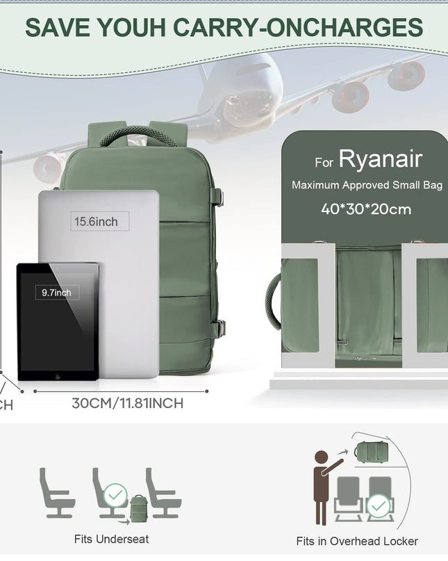 Rucksack Uni & Pendeln 20-35L Army Green