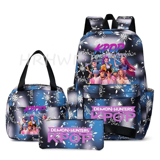 Schulrucksack Set KPop Demon Hunters Pflaume