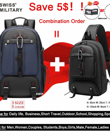 Business Rucksack 80L USB Blau