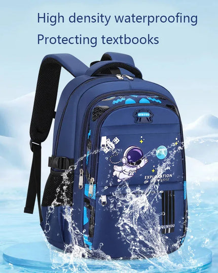 Schulrucksack Astronaut Jungen Blau