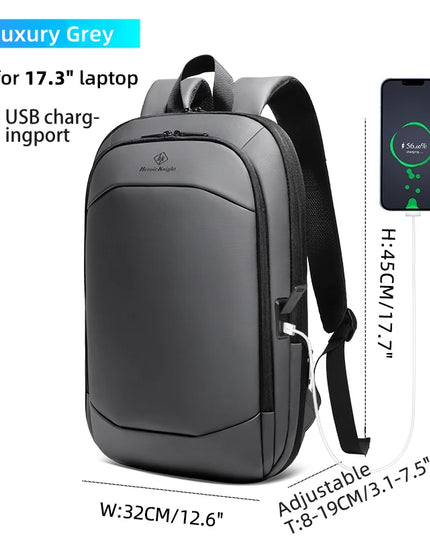 Laptop Rucksack 17 Zoll Business Grau USB
