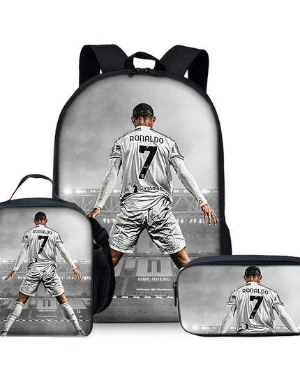 Schulrucksack Jungen & Maedchen Dunkelgrau