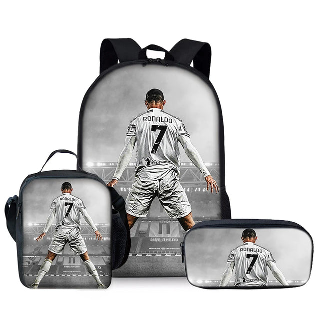 Schulrucksack Jungen & Maedchen Dunkelgrau