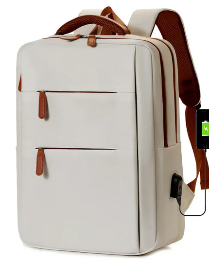 Business Rucksack 16 Zoll Laptopfach Beige