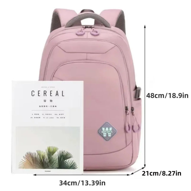 Leichter Schulrucksack mit Ergonomie schwarz