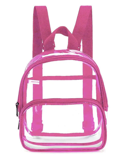 Schulrucksack Transparent mit Reißverschluss