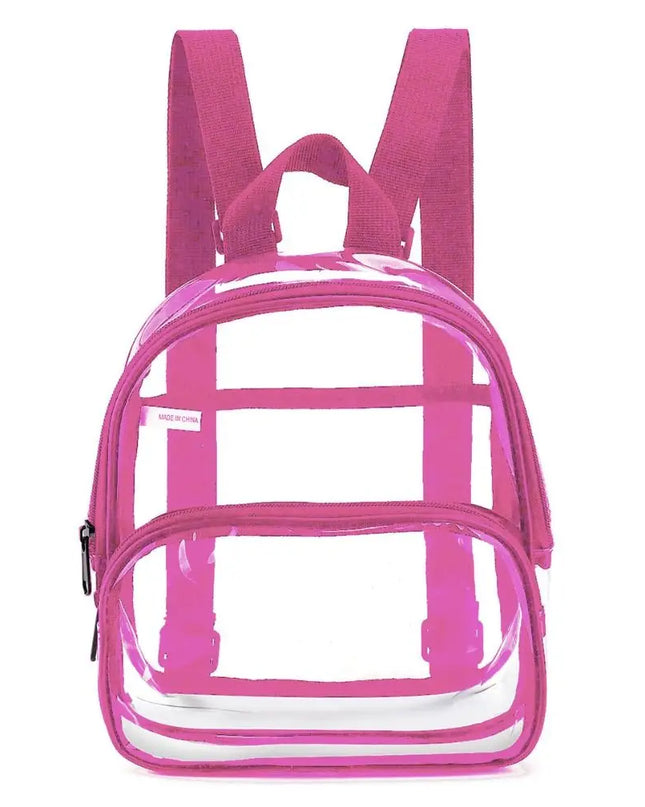Schulrucksack Transparent mit Reißverschluss