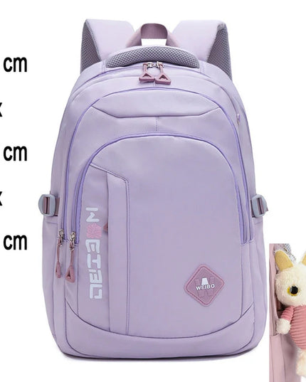 Schulrucksack fuer Maedchen Dunkellila