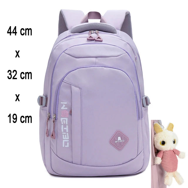 Schulrucksack fuer Maedchen Dunkellila