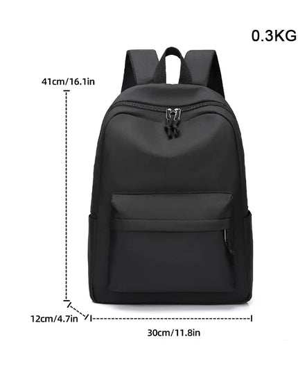 Schulrucksack Oxford Stoff Schwarz 15 Zoll