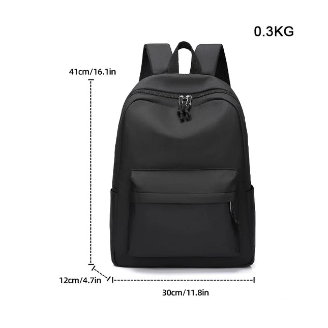 Schulrucksack Oxford Stoff Weiß 15 Zoll
