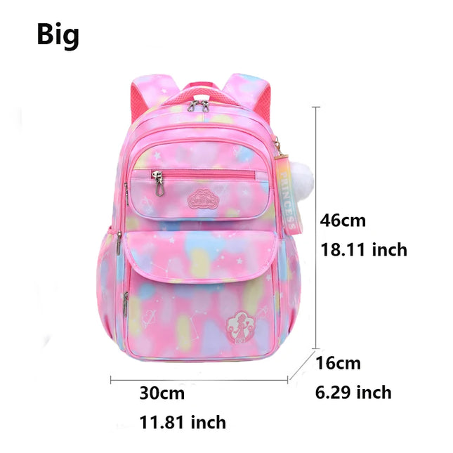 Mädchen Schulrucksack Pink Gross